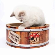 Catit Play Pirates Barrel Scratcher with Catnip - Large - 42 cm (16.5 in)