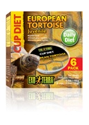 Exo Terra European Tortoise Cup Diet Adult - 6 x 0.8oz / 25g