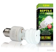 Exo Terra Reptile UVB 100 Tropical Terrarium Bulb - 13W