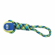 K9 Fitness by Zeus Tennis Ball Rope Tug - 23 cm (9 in)