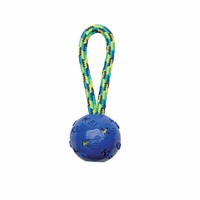 K9 Fitness by Zeus Ball Tug with TPR ball encasing tennis ball - 22.86 cm (9 in)  