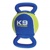 K9 Fitness by Zeus X-Large Tennis Ball with Double TPR Tug - 12.7 cm dia. (5 in dia.)