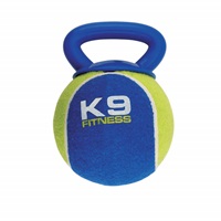 K9 Fitness by Zeus X-Large Tennis Ball with TPR Tug - 12.7 cm dia. (5 in dia.)