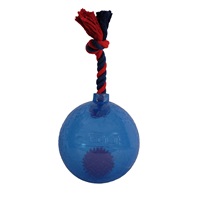 Zeus Spark Tug Ball with Flashing LED – Blue, Large, 17 cm (6.7 in)