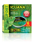 Exo Terra Iguana Cup Diet Juvenile - 6 x 0.8oz / 25g