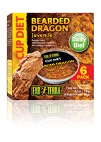 Exo Terra Bearded Dragon Cup Diet  Juvenile - 6 x 0.8oz / 25g