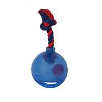 Zeus Spark Tug Ball with Flashing LED – Blue, Small, 12.7 cm (5 in)