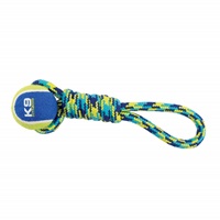 K9 Fitness by Zeus Tennis Ball Rope Tug - 23 cm (9 in)