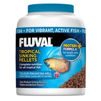 Fluval Tropical Fish Medium Sinking  Pellets, 150 g 