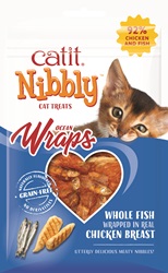 Catit Nibbly Wraps Chicken and Fish Recipe - 30g