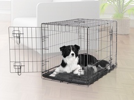 Dogit 2 Door Black Wire Home - Large 