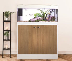 Marina Premium 84 Cabinet - White/Oak 