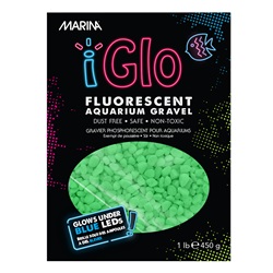 Marina iGlo Fluorescent Aquarium Gravel - Green - 450g
