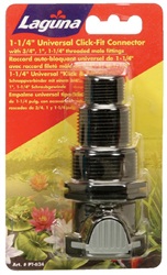 Laguna 3.17 cm (1 1/4”) Click-Fit, Universal, 1.9 cm, 2.54 cm & 3.17 cm (3/4”, 1” & 1 1/4”) Threaded Male Fitting