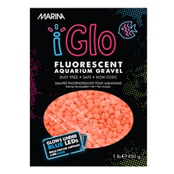 Marina iGlo Fluorescent Aquarium Gravel - Orange - 450g