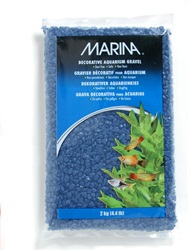 Marina Blue Decorative Aquarium Gravel, 2kg (4.4 lb)